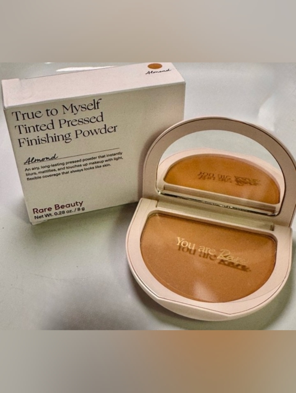 Rare Beauty True to Myself Tinted Pressed Finishing Powder - Almond BNIB